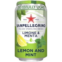 San Pellegrino Lemon and Mint Can - 12 x 330ml